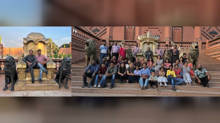 Participants and the championship team at Ramoji Film City, Hyderabad, the day after the 2024 championship
