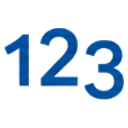 Numbers discipline icon