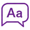 Words discipline icon