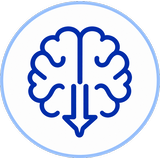 A circular icon representing how information is encoded into memory