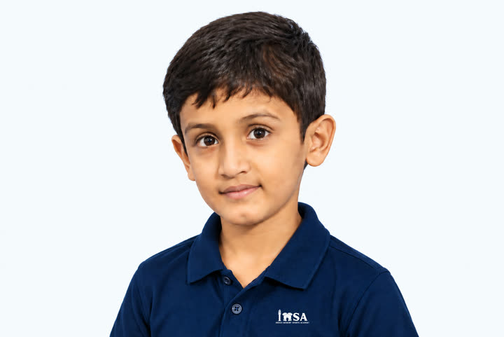 Young memory athlete in an IMSA shirt