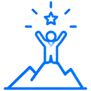 Challenge yourself step icon